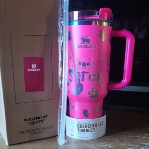 Stanley Pink Stitch Quencher H2.0 40oz Tumbler